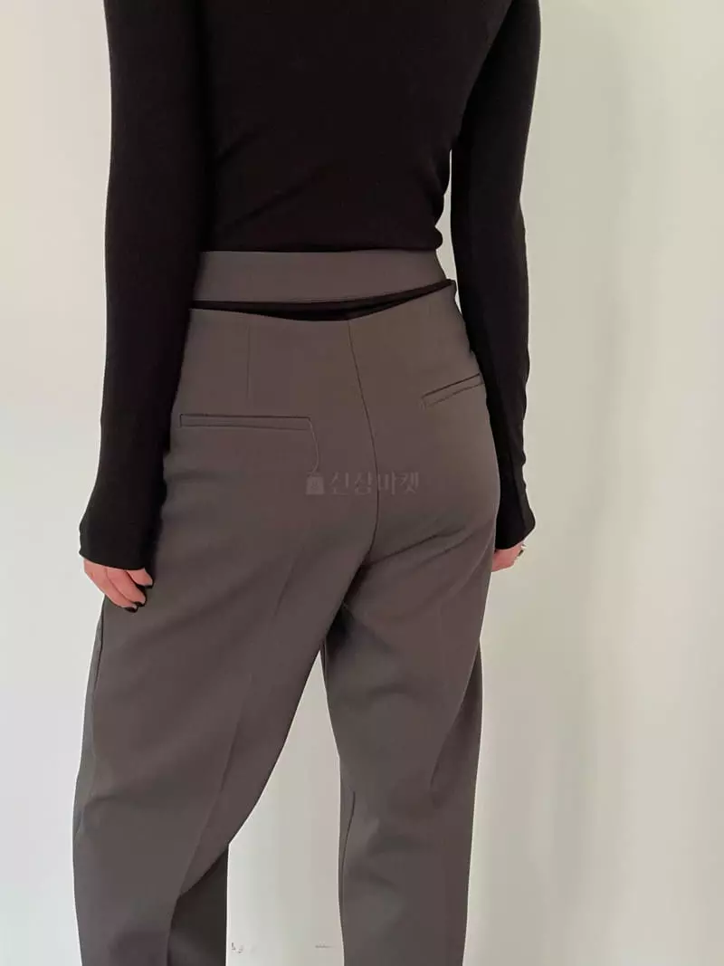 Moment - Korean Women Fashion - #womensfashion - Cover Slit Pants - 12