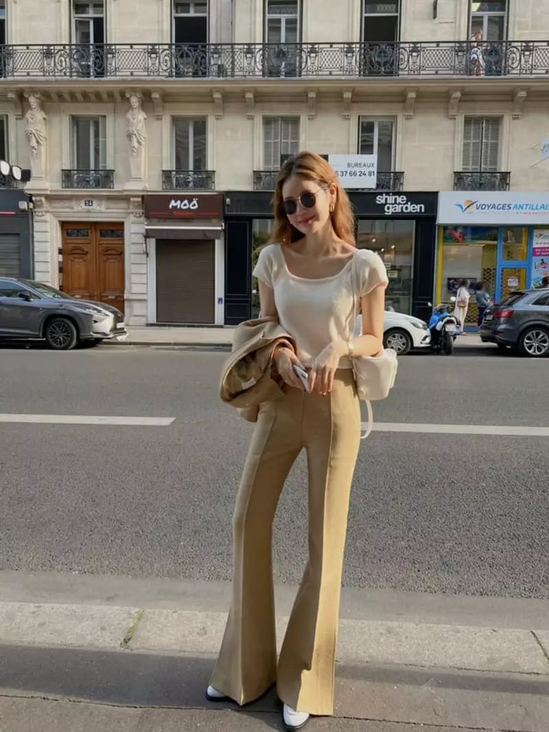 Moment - Korean Women Fashion - #womensfashion - Square Knit Tee - 6