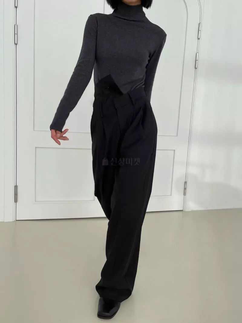 Moment - Korean Women Fashion - #womensfashion - Rain Turtleneck Tee - 2