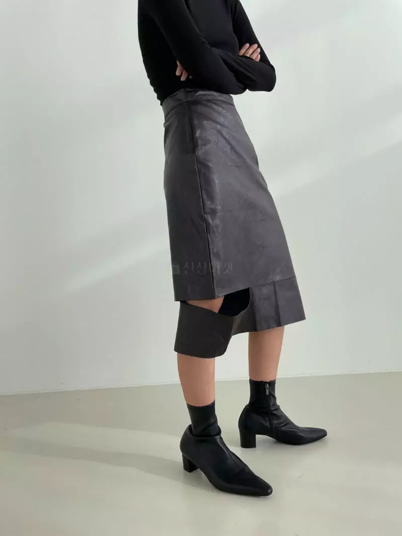 Moment - Korean Women Fashion - #womensfashion - Drop Slit Skirt - 2