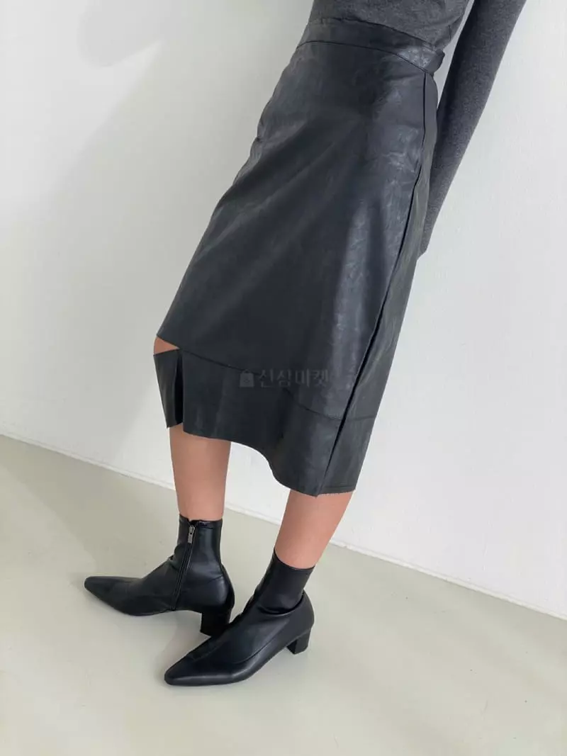 Moment - Korean Women Fashion - #womensfashion - Drop Slit Skirt - 6