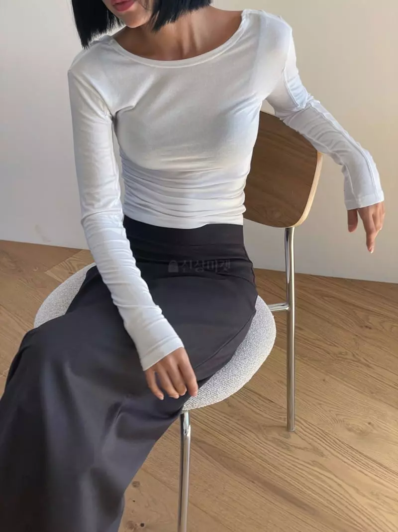 Moment - Korean Women Fashion - #womensfashion - Need Slit Tee - 5
