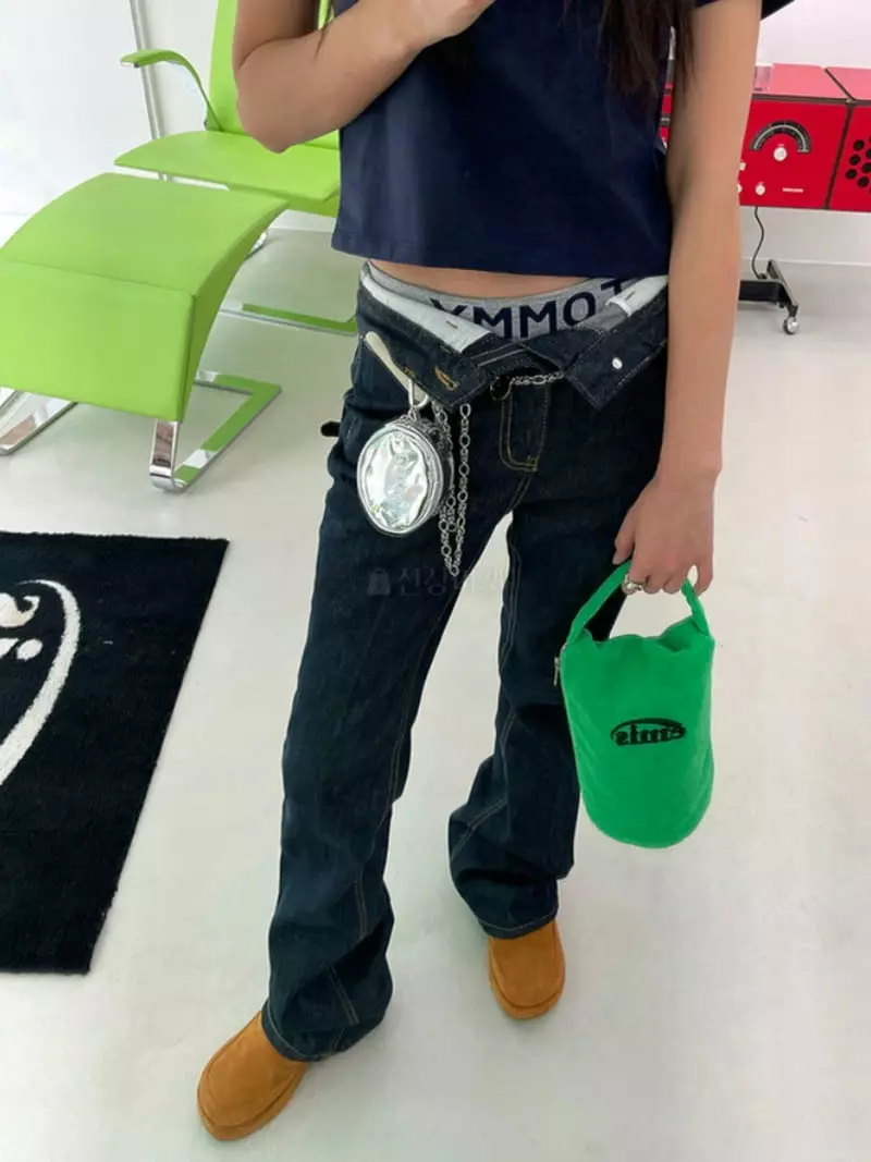 Moment - Korean Women Fashion - #momslook - Non Pad Jeans - 4