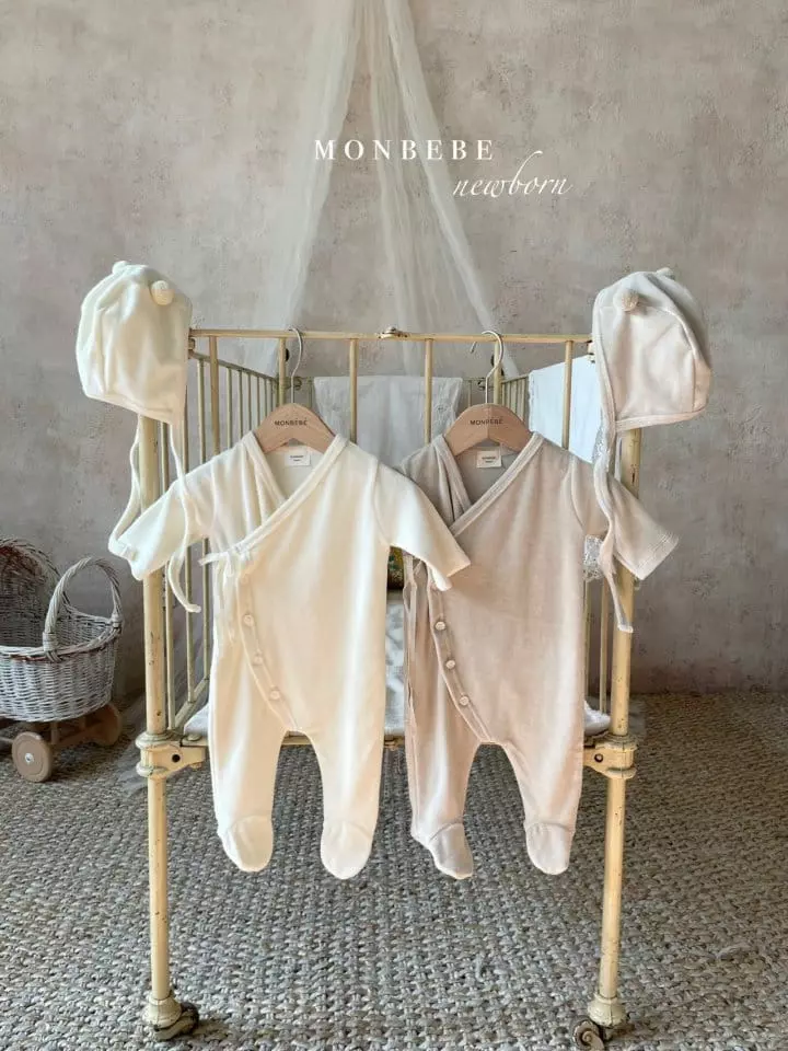 Monbebe - Korean Baby Fashion - #babyclothing - Veloure Cozy Bodysuit - 6