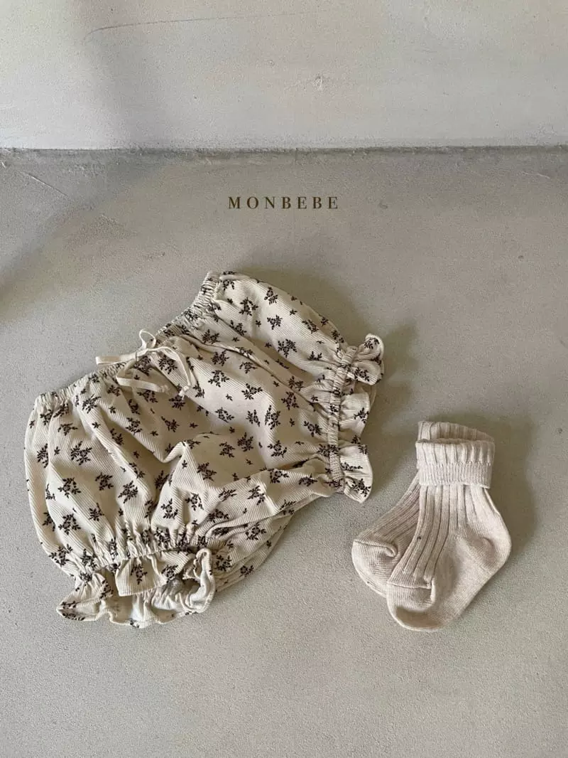 Monbebe - Korean Baby Fashion - #babyfashion - Flower Frill Bloomer - 2
