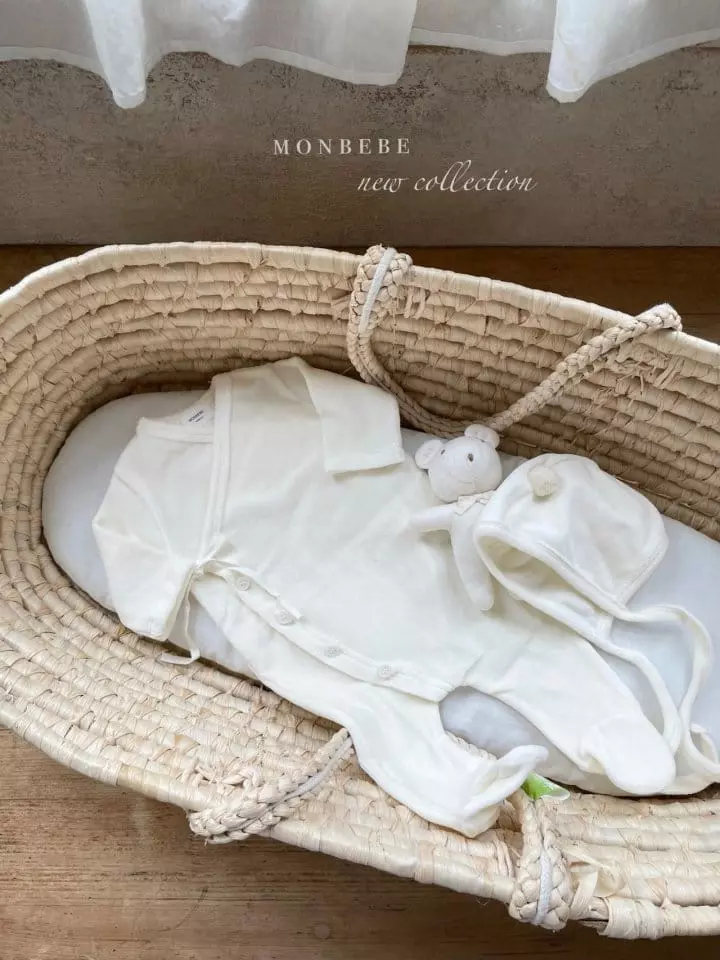Monbebe - Korean Baby Fashion - #babyfever - Veloure Cozy Bodysuit - 8