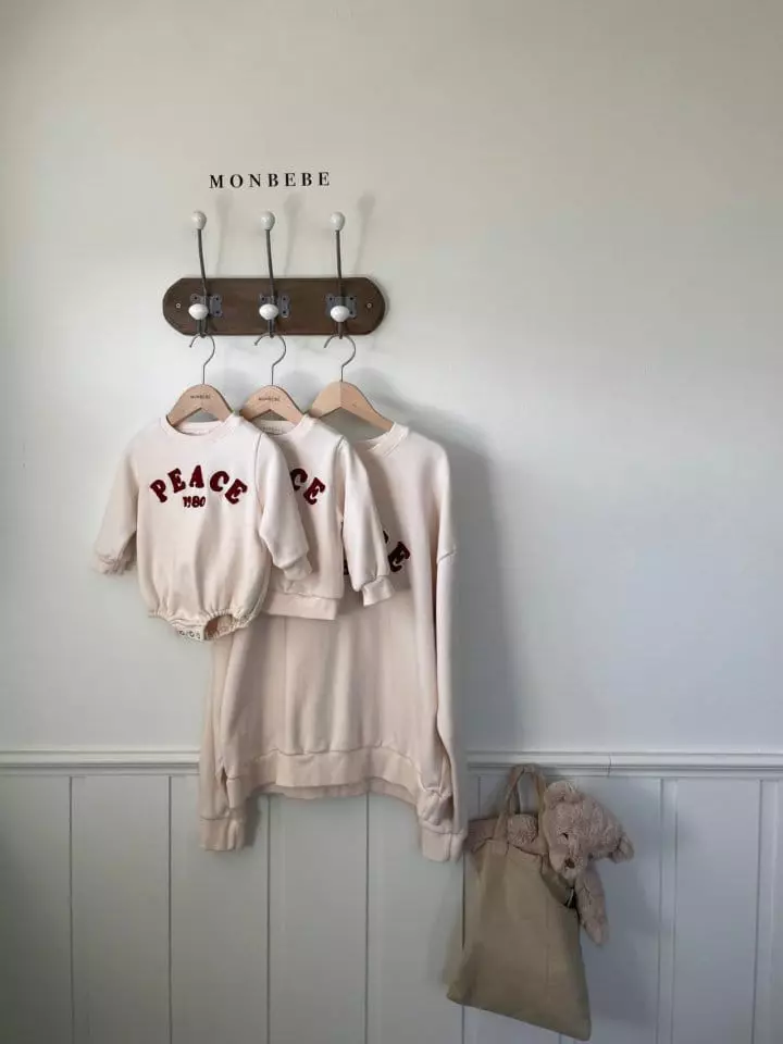 Monbebe - Korean Baby Fashion - #babyfashion - Peace Bodysuit - 4