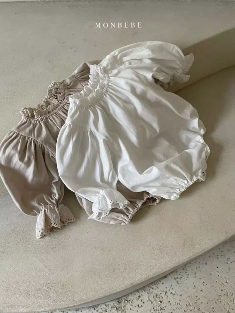 Monbebe - Korean Baby Fashion - #babyfever - Organic Lace Bodysuit