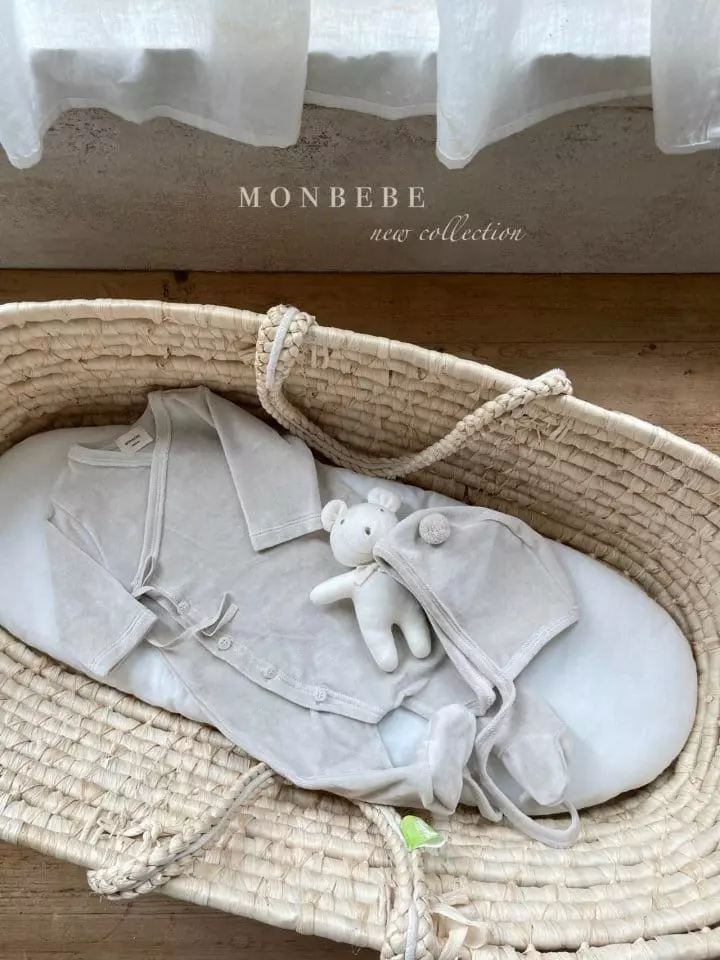 Monbebe - Korean Baby Fashion - #babygirlfashion - Veloure Cozy Bodysuit - 9
