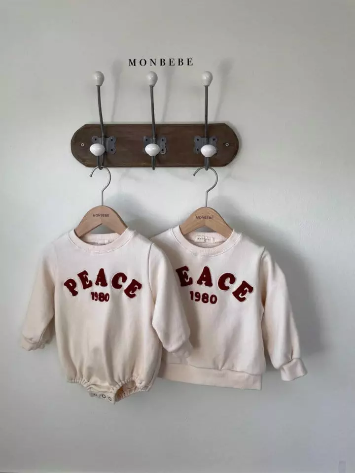 Monbebe - Korean Baby Fashion - #babygirlfashion - Peace Bodysuit - 5