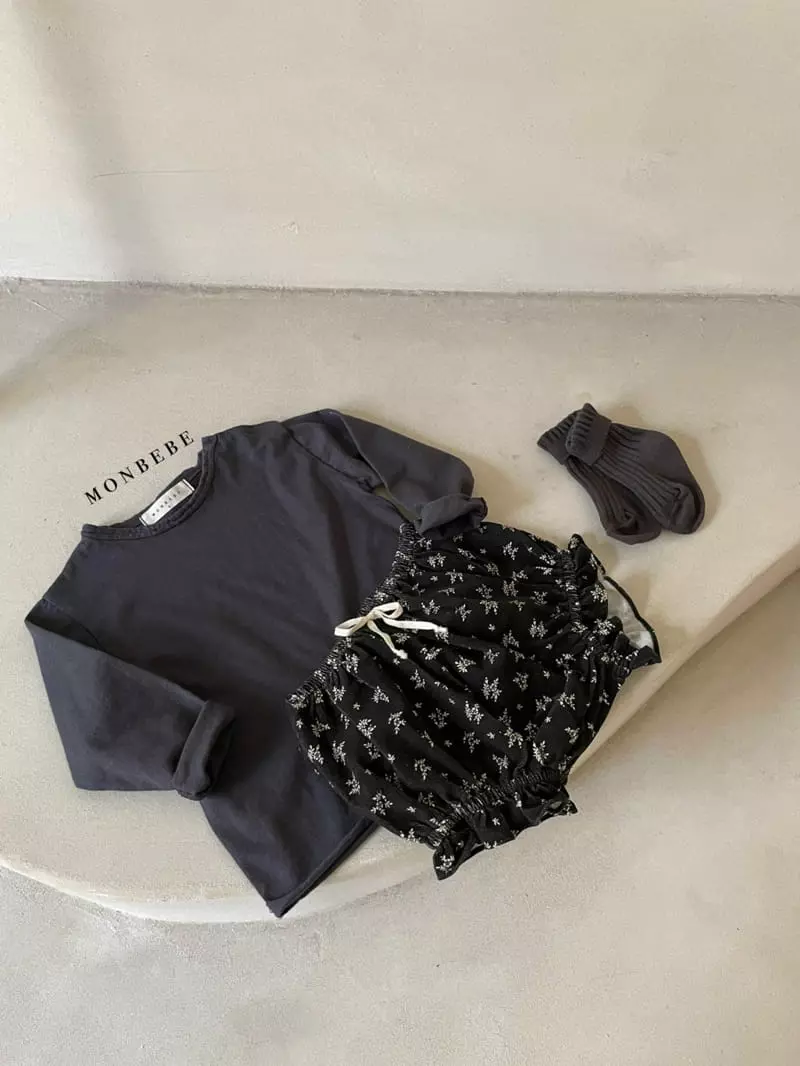 Monbebe - Korean Baby Fashion - #babylifestyle - Flower Frill Bloomer - 5