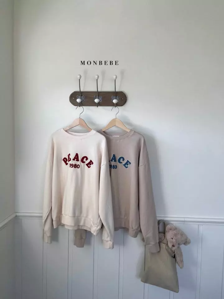 Monbebe - Korean Baby Fashion - #babyoninstagram - Mom Peace Sweatshirt - 5