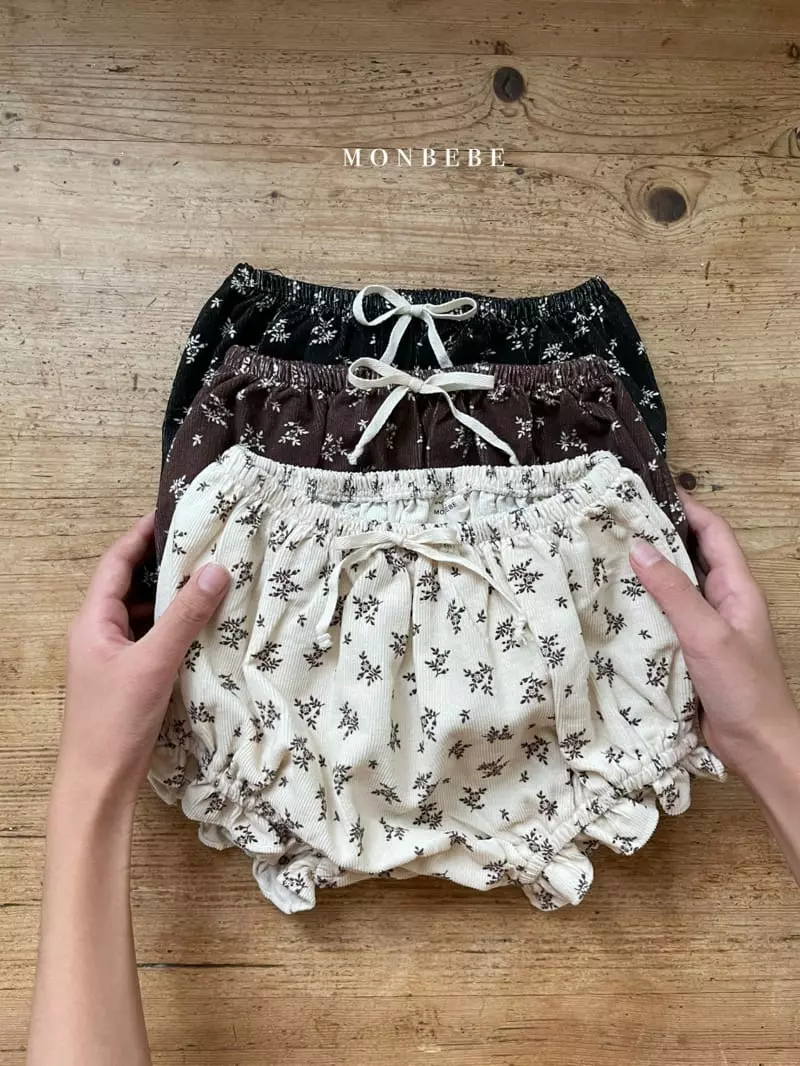 Monbebe - Korean Baby Fashion - #babyoutfit - Flower Frill Bloomer - 8