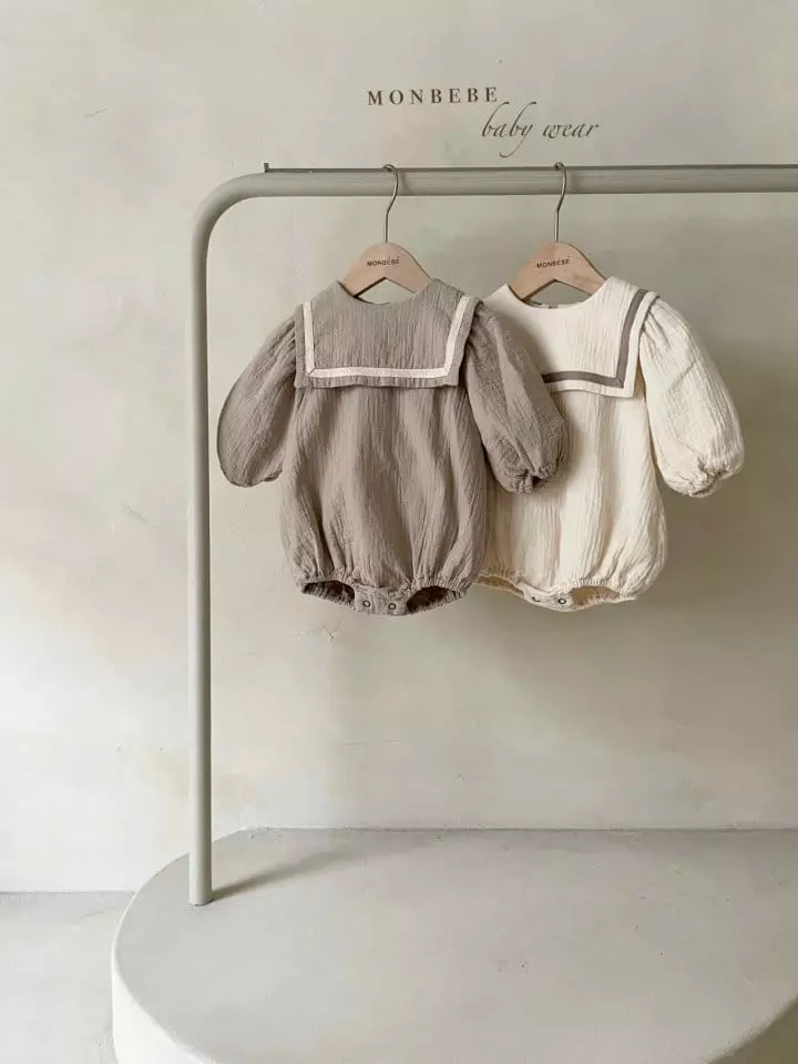 Monbebe - Korean Baby Fashion - #onlinebabyboutique - Sailor Girl Bodyusit - 2