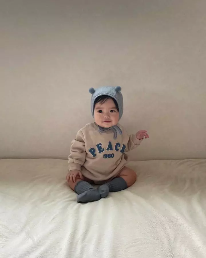 Monbebe - Korean Baby Fashion - #onlinebabyboutique - Peace Bodysuit - 12