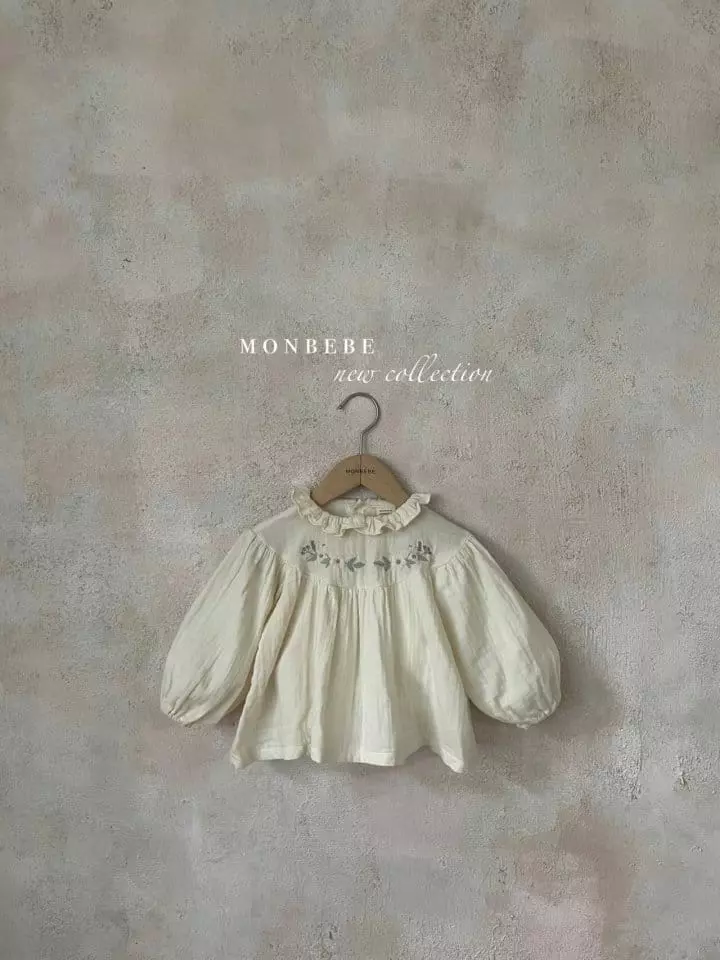 Monbebe - Korean Children Fashion - #childofig - Embrodiery Blouse - 3