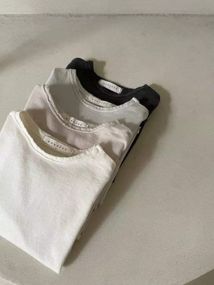 Monbebe - Korean Children Fashion - #childrensboutique - Organic Snap Tee - 12