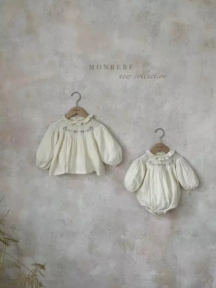 Monbebe - Korean Children Fashion - #designkidswear - Embrodiery Blouse - 5