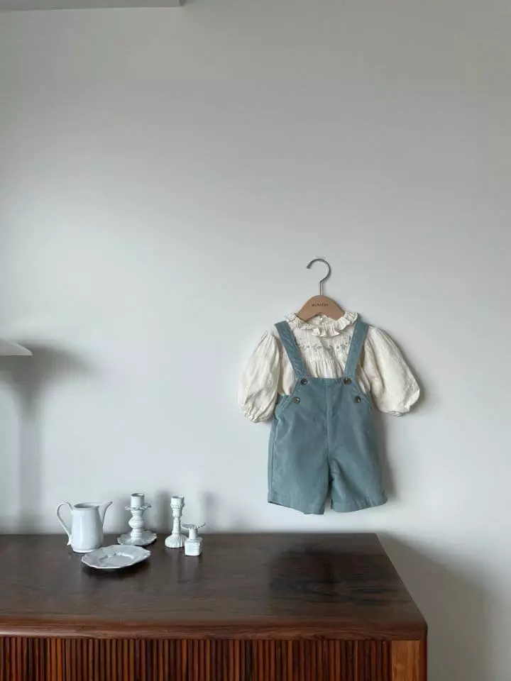 Monbebe - Korean Children Fashion - #fashionkids - Pab Dungarees Pants - 6
