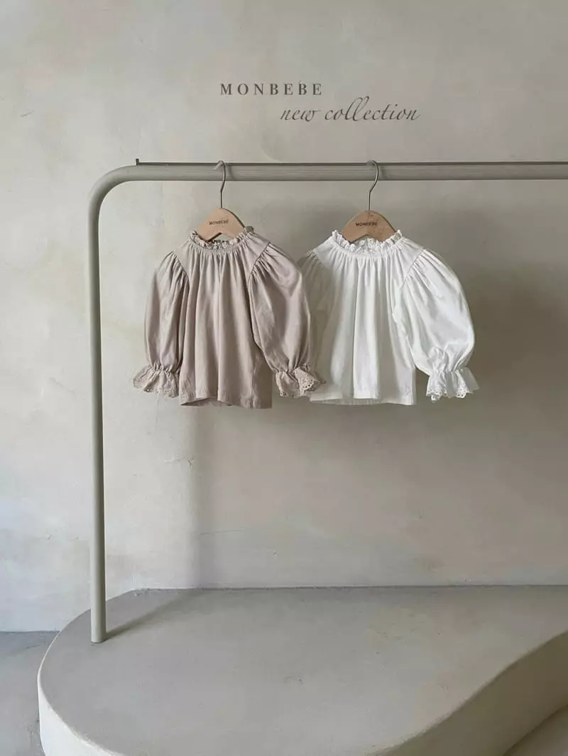 Monbebe - Korean Children Fashion - #prettylittlegirls - Organic Lace Tee - 8