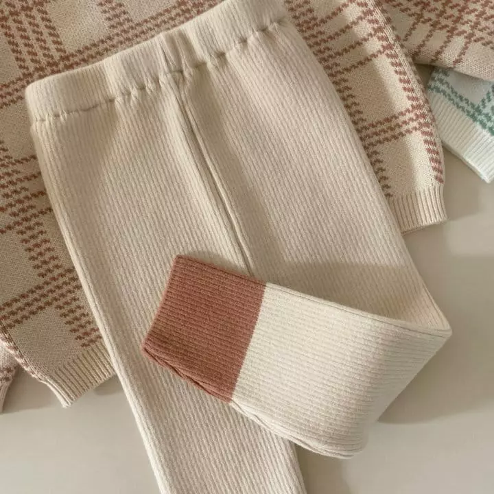 Moncher Chouchou - Korean Children Fashion - #childrensboutique - Knit Top Bottom Set - 10