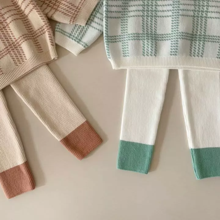 Moncher Chouchou - Korean Children Fashion - #Kfashion4kids - Knit Top Bottom Set - 4