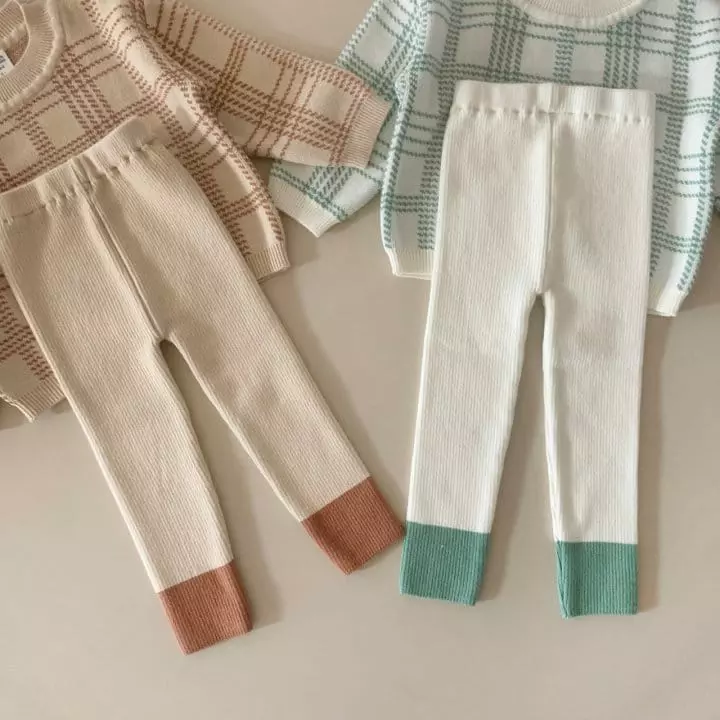 Moncher Chouchou - Korean Children Fashion - #magicofchildhood - Knit Top Bottom Set - 5