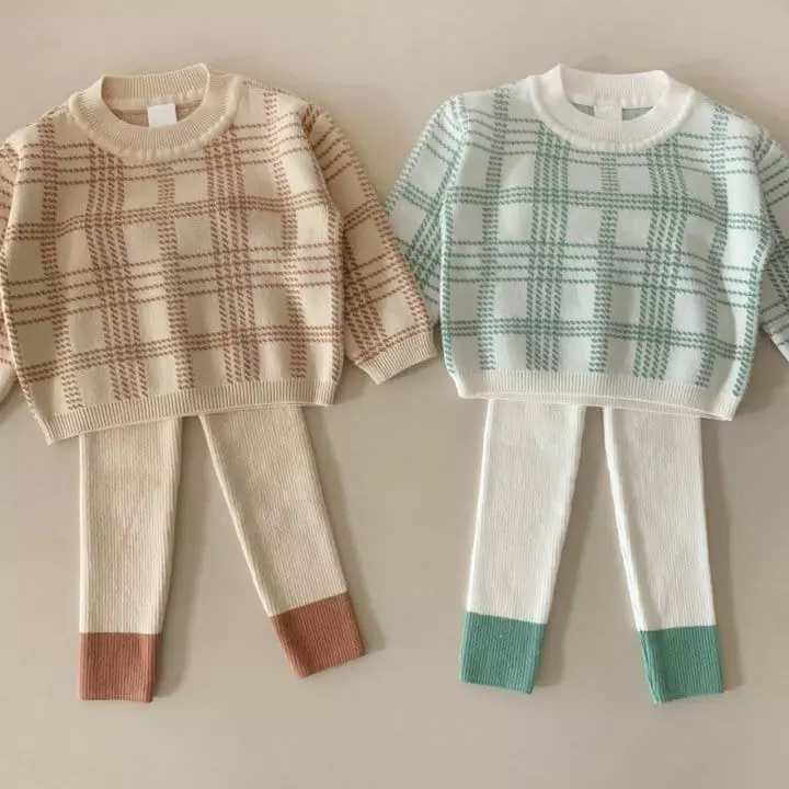 Moncher Chouchou - Korean Children Fashion - #prettylittlegirls - Knit Top Bottom Set - 7