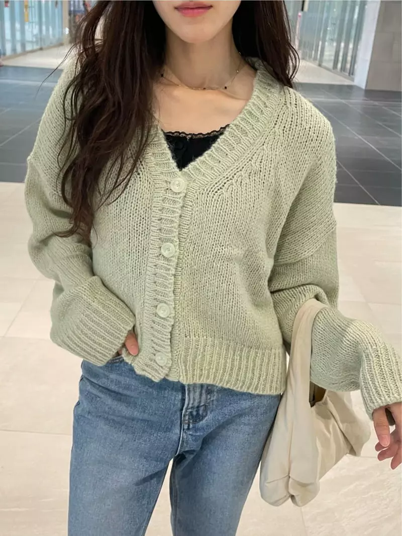 Monosenso - Korean Women Fashion - #momslook - Basic Cardigan - 3