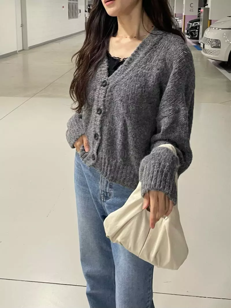 Monosenso - Korean Women Fashion - #momslook - Basic Cardigan - 7
