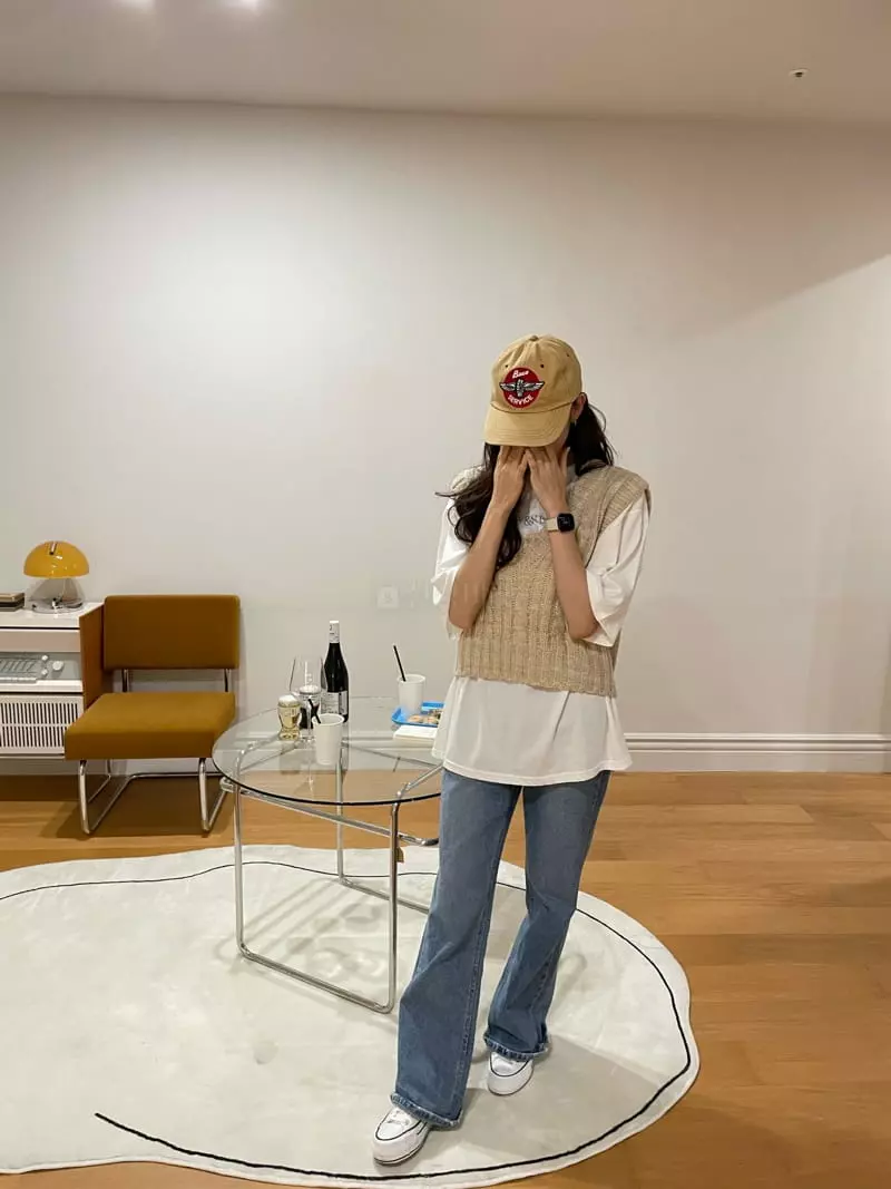 Monosenso - Korean Women Fashion - #momslook - Twist Knit Vest - 8