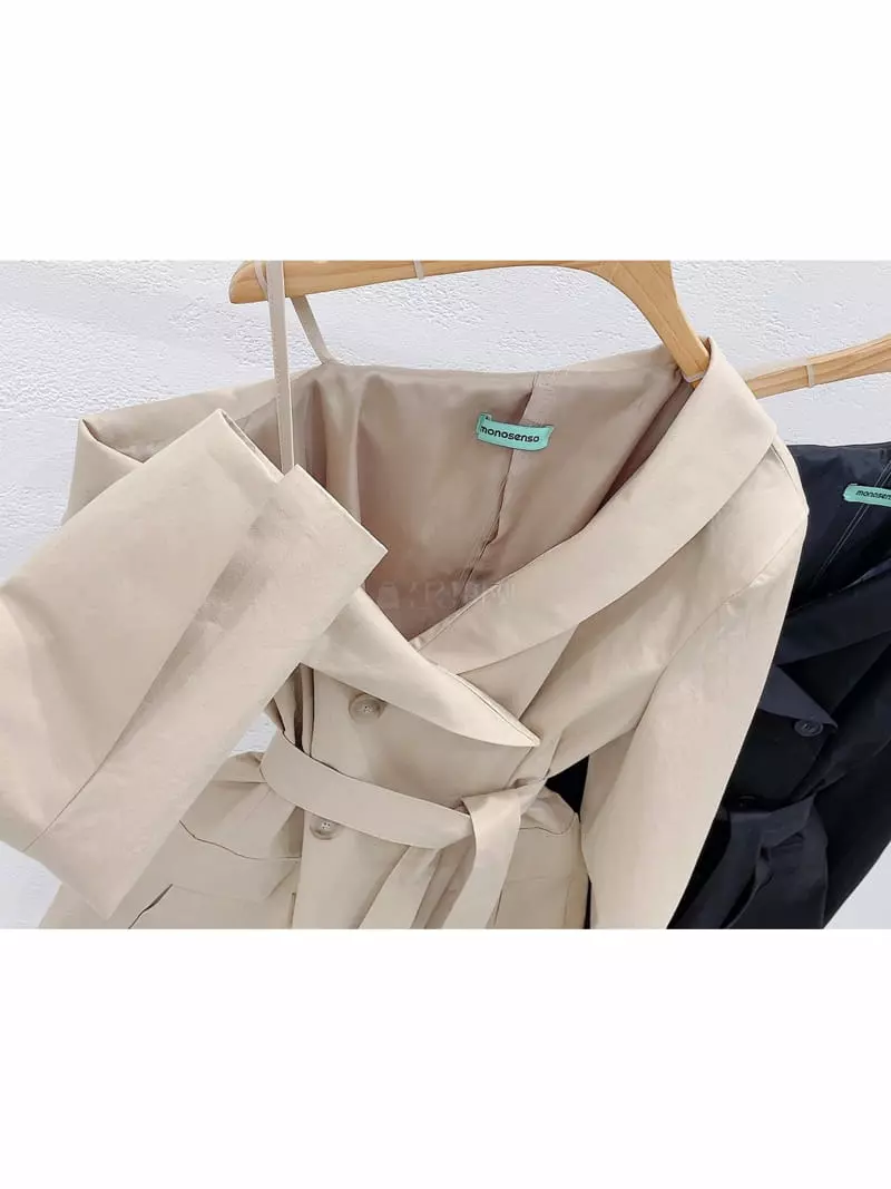 Monosenso - Korean Women Fashion - #womensfashion - Trench Jacket - 4