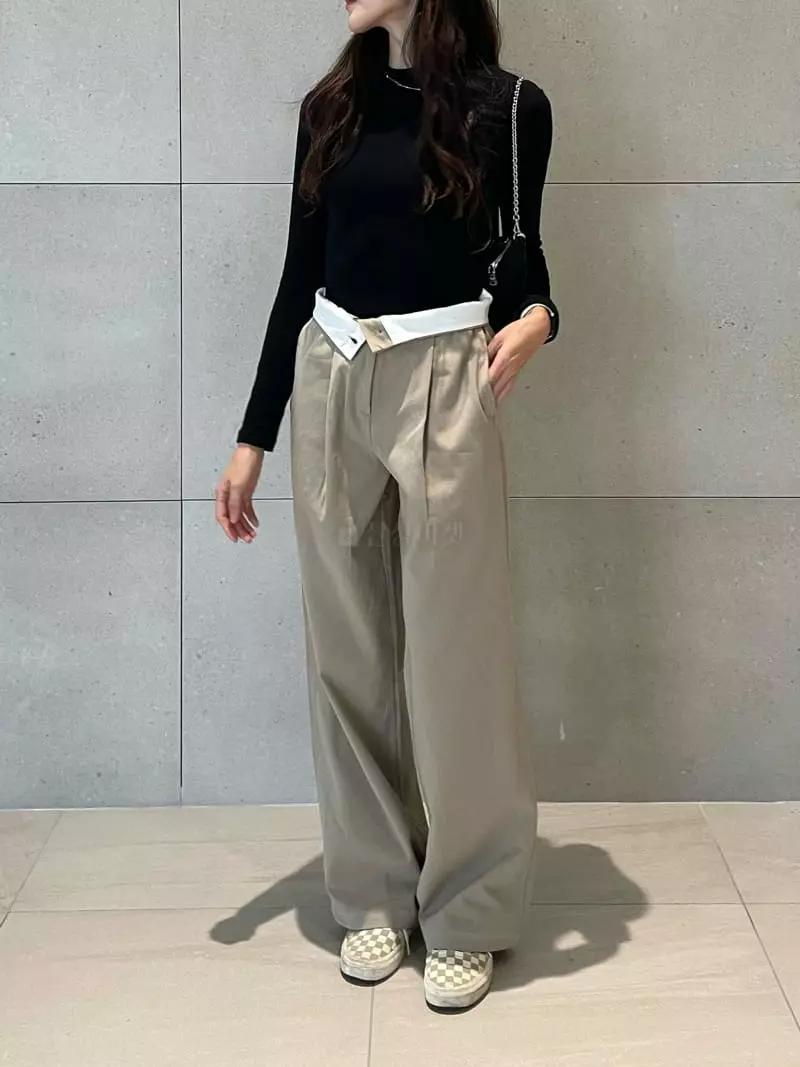 Monosenso - Korean Women Fashion - #womensfashion - Wrinkle Pants - 4