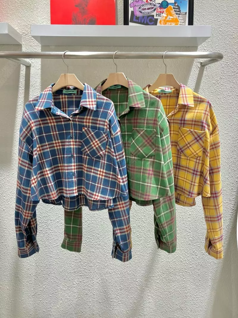 Monosenso - Korean Women Fashion - #momslook - Check Shirt - 10