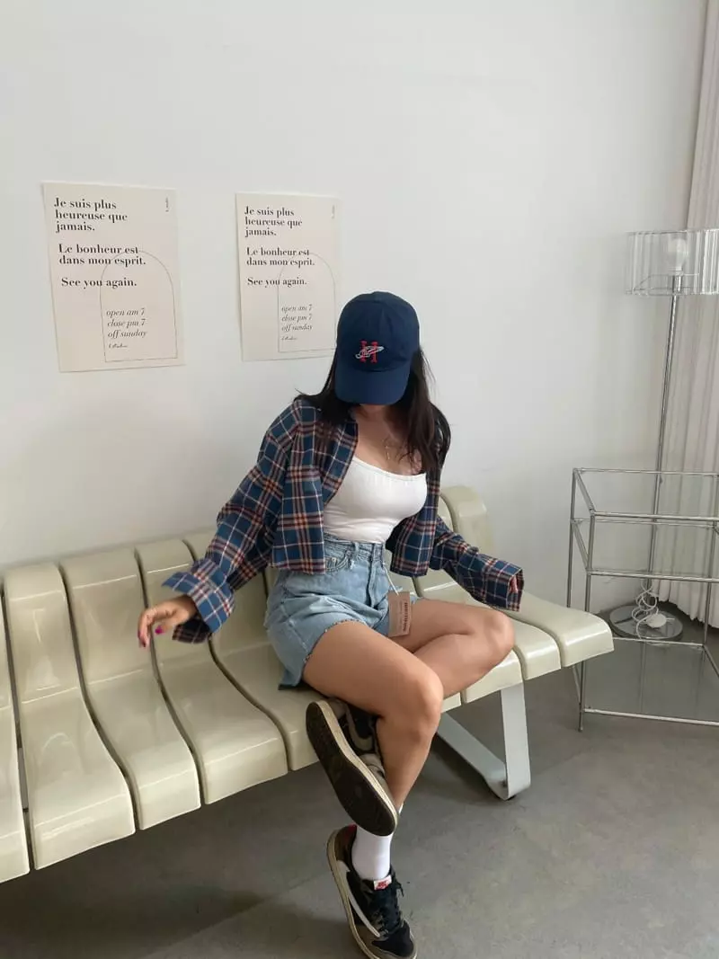 Monosenso - Korean Women Fashion - #momslook - Check Shirt - 2
