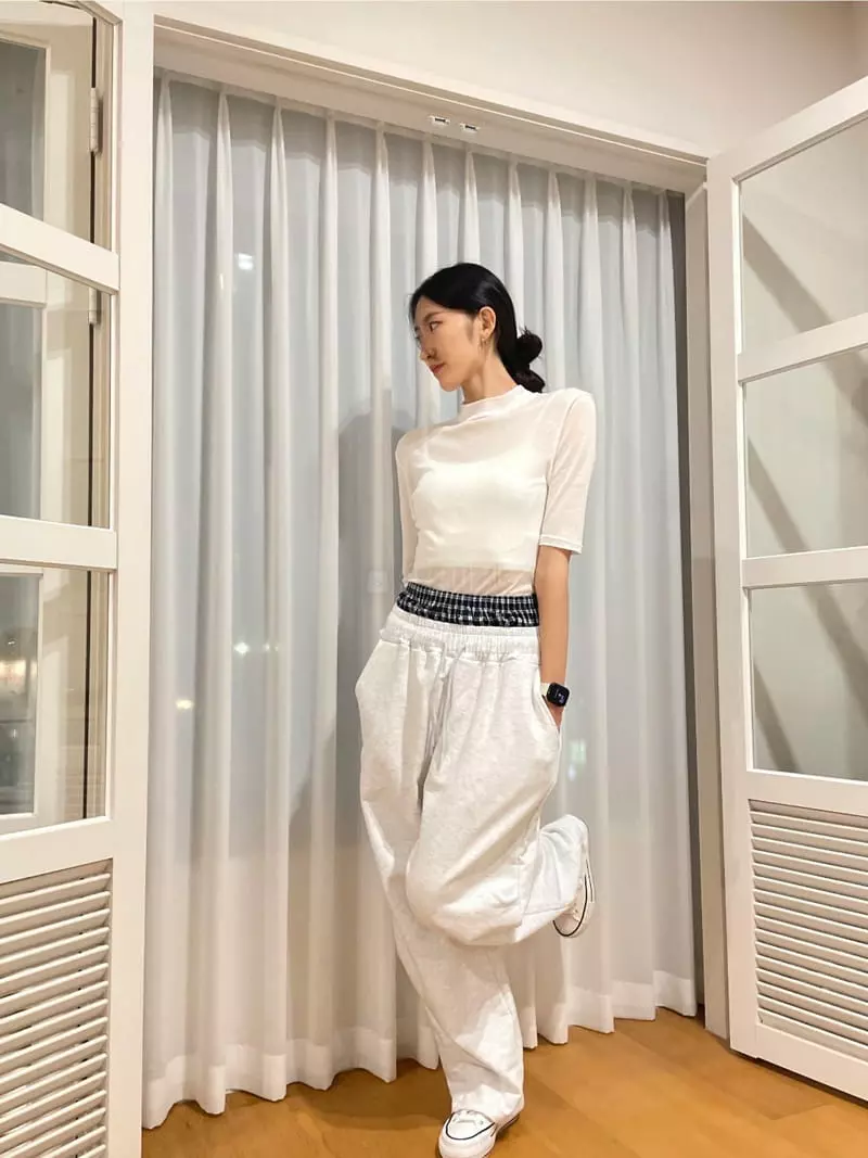 Monosenso - Korean Women Fashion - #womensfashion - Check Wide Pants - 4