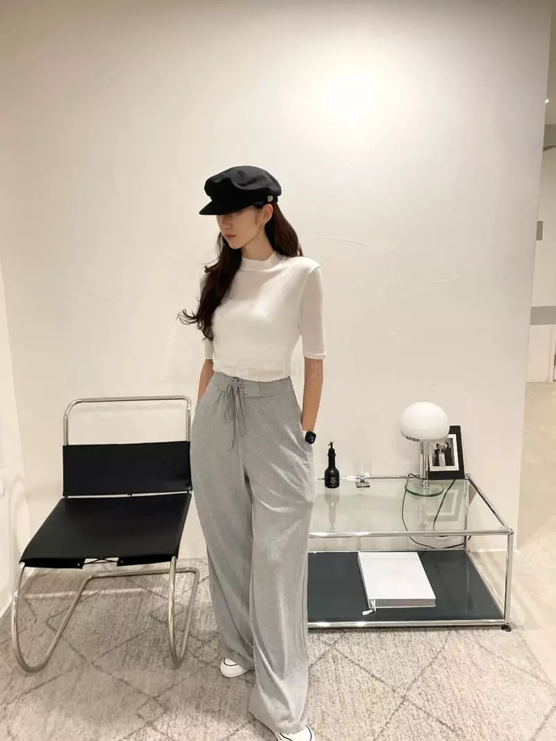 Monosenso - Korean Women Fashion - #momslook - Eyelet Pants - 2