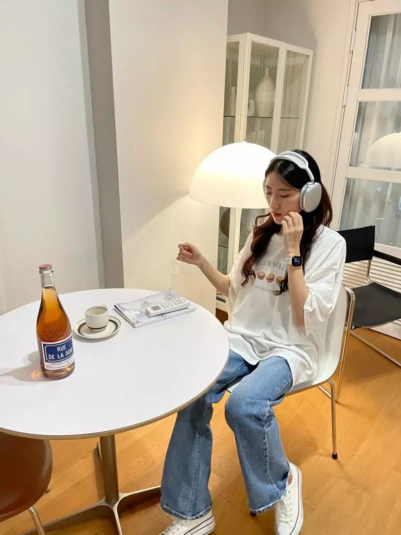 Monosenso - Korean Women Fashion - #momslook - Bagle Slit Tee - 2