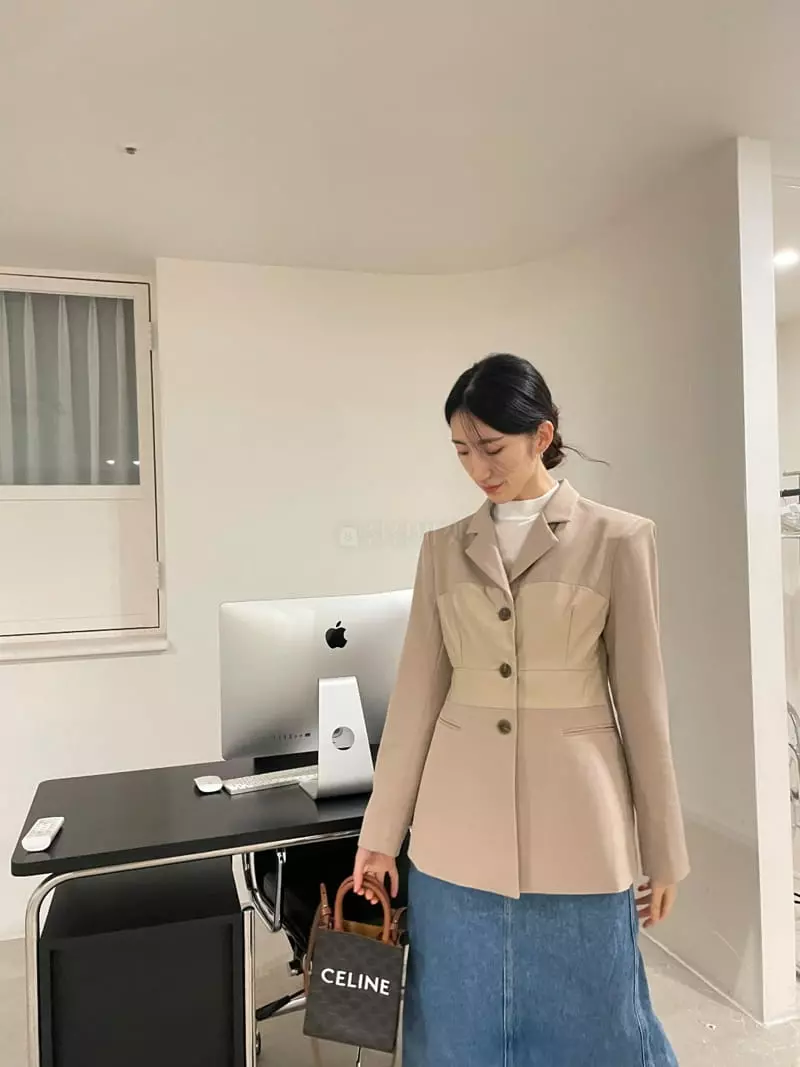 Monosenso - Korean Women Fashion - #momslook - Leather Color Jacket - 12