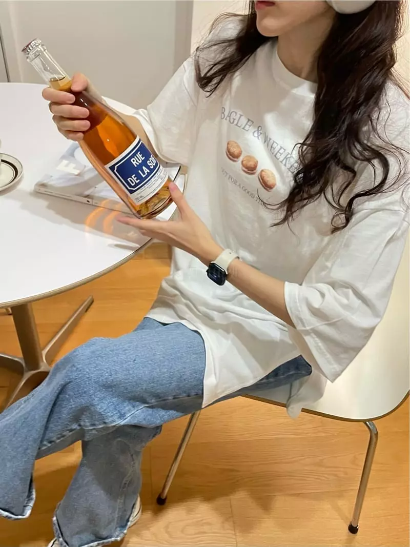 Monosenso - Korean Women Fashion - #pursuepretty - Bagle Slit Tee - 6