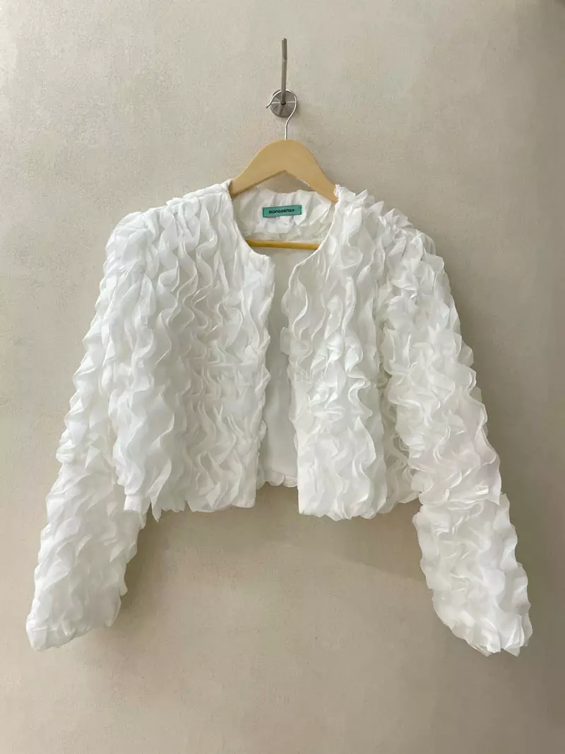 Monosenso - Korean Women Fashion - #shopsmall - Wave Frill Jacket - 7