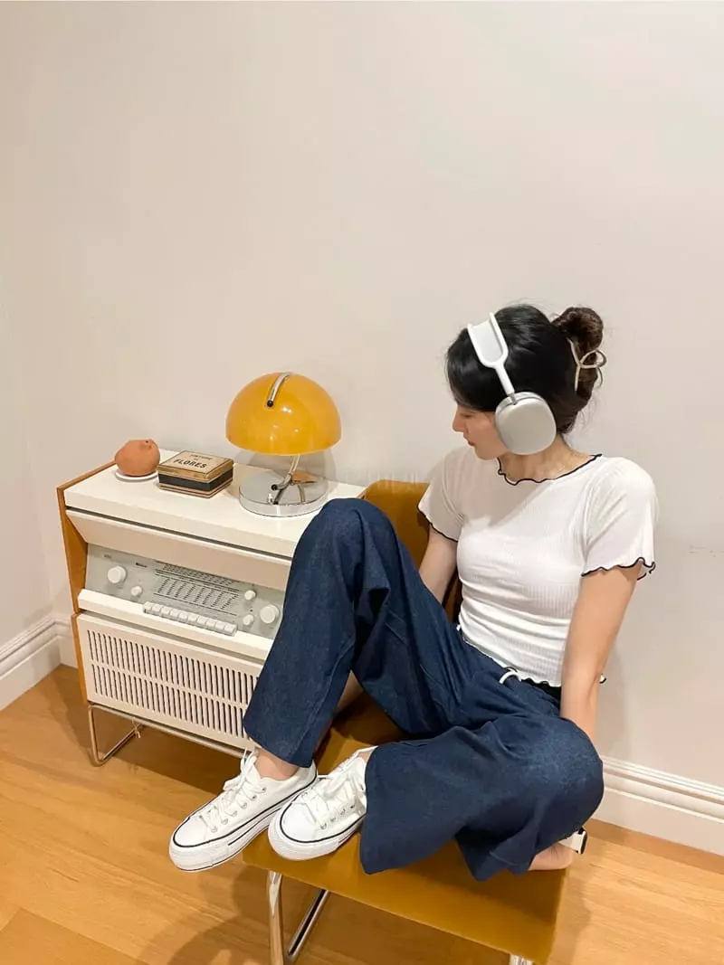 Monosenso - Korean Women Fashion - #shopsmall - Denim String Wide Pants - 4