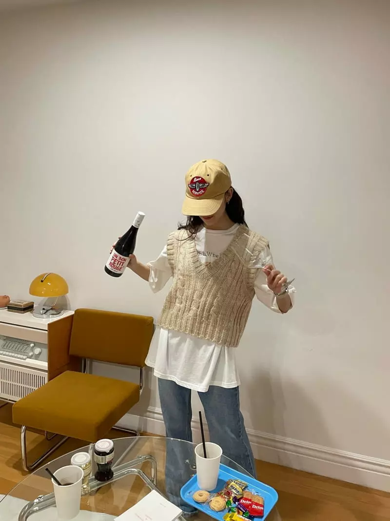 Monosenso - Korean Women Fashion - #thelittlethings - Twist Knit Vest