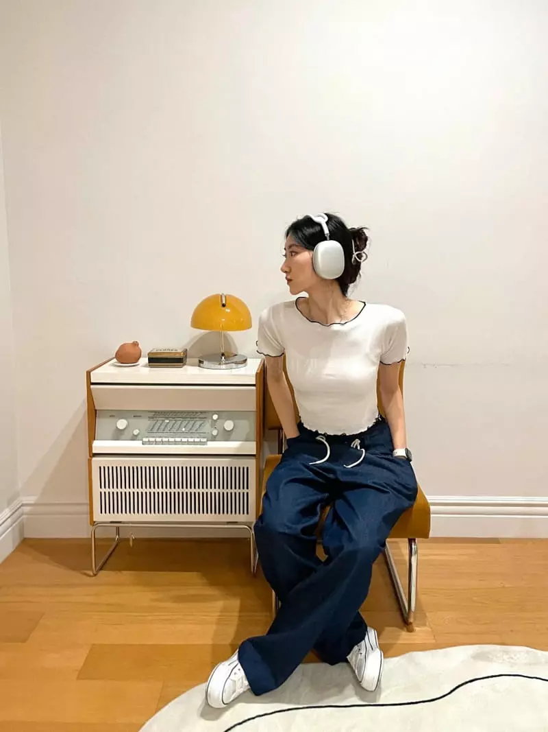 Monosenso - Korean Women Fashion - #thelittlethings - Denim String Wide Pants - 5