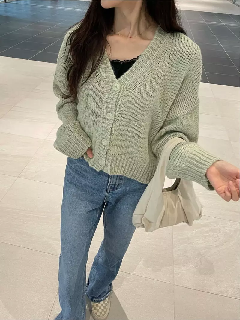 Monosenso - Korean Women Fashion - #momslook - Basic Cardigan - 4