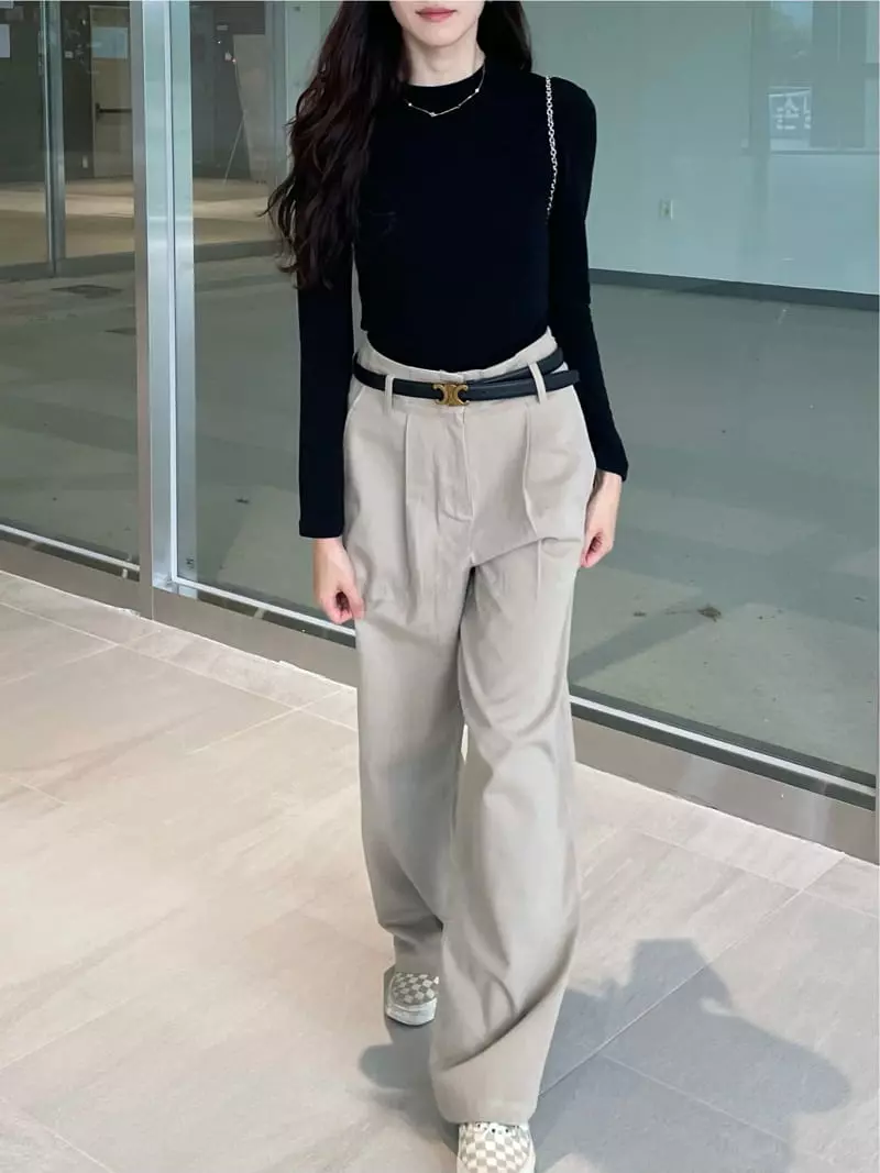 Monosenso - Korean Women Fashion - #womensfashion - Wrinkle Pants - 3