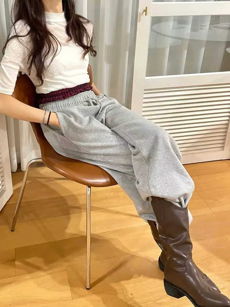 Monosenso - Korean Women Fashion - #womensfashion - Check Wide Pants