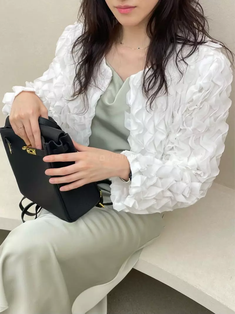 Monosenso - Korean Women Fashion - #womensfashion - Wave Frill Jacket