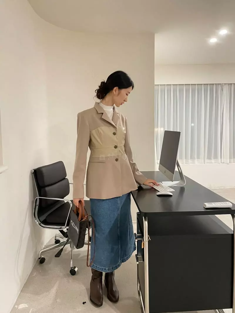 Monosenso - Korean Women Fashion - #womensfashion - Leather Color Jacket - 11