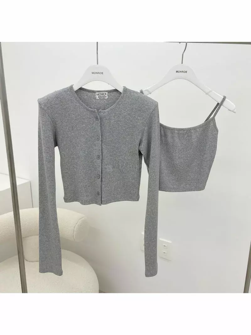 Monroe - Korean Women Fashion - #momslook - New Crop Vest - 2